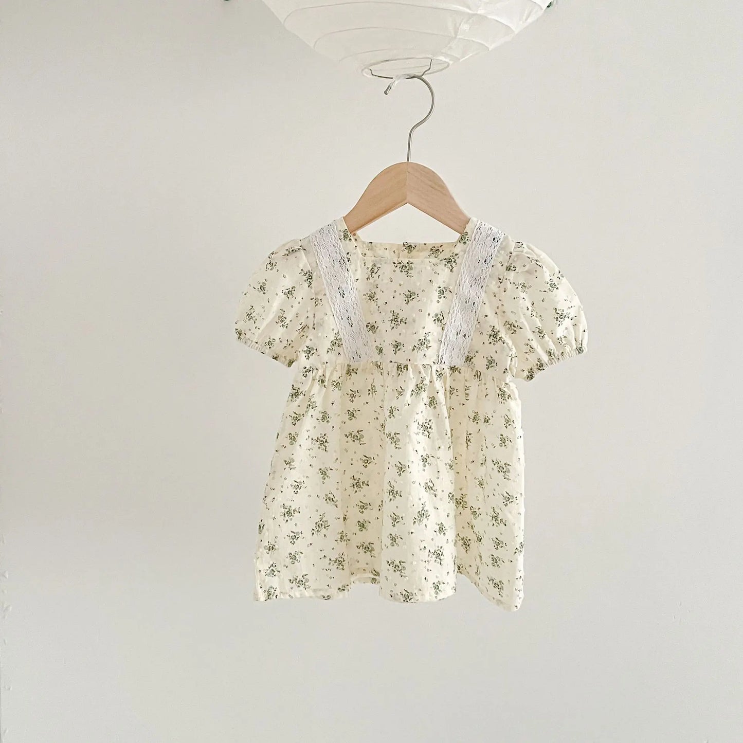 Infant Baby Girls Short Sleeve Green Printing Tops Shorts 2Pcs Clothing Sets Summer Baby Girls Children's Clothes Suit 0-3Yrs