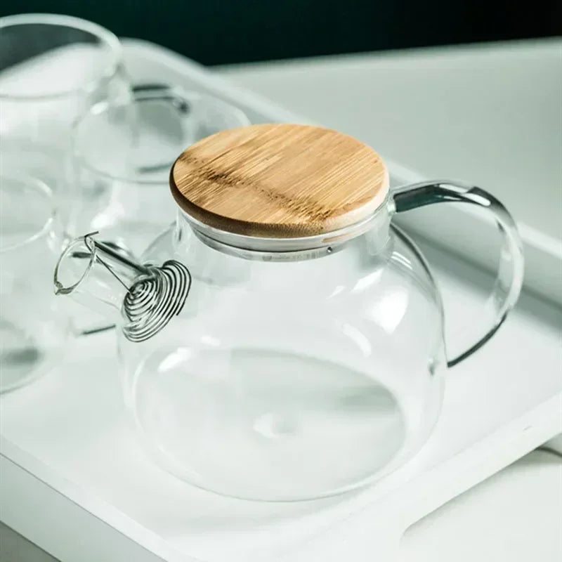 Borosil Teekanne Transparent Hitzebeständig - 1,8L Glas