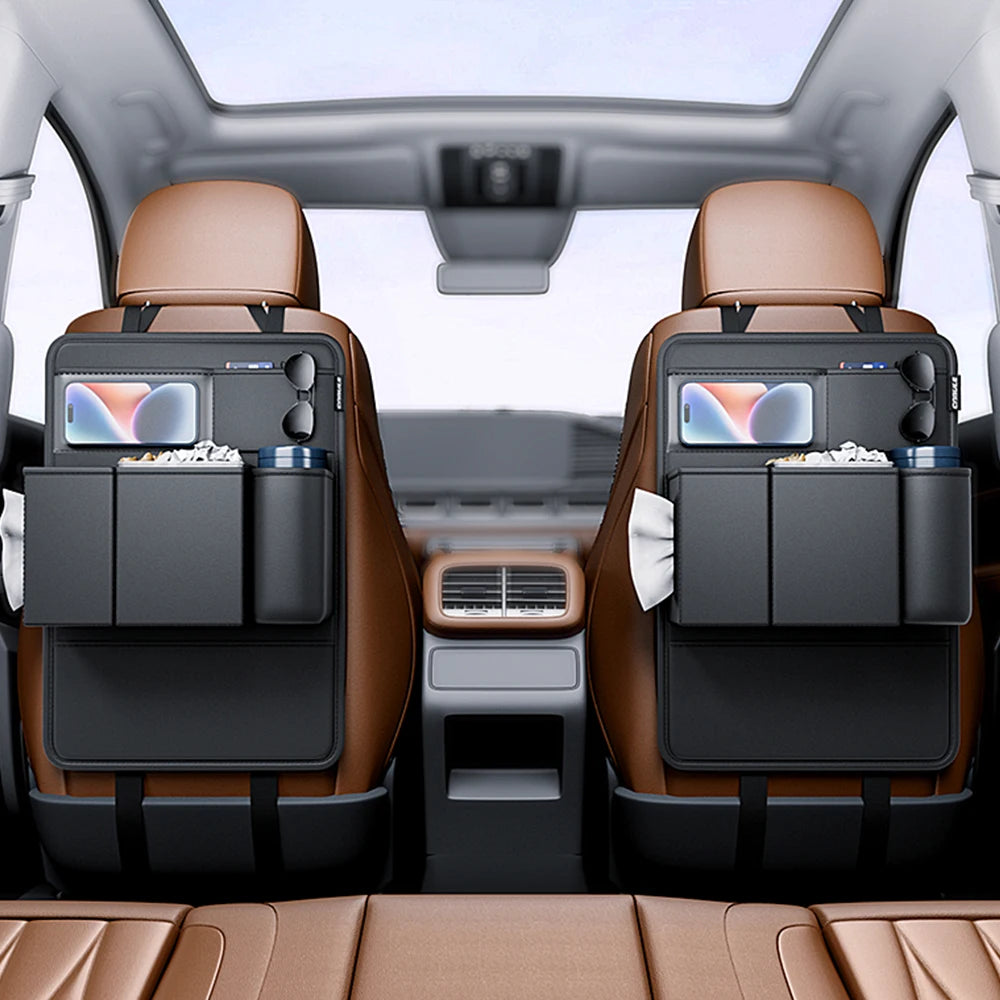 Universal Stowing Tidying Pocket Auto Styling Multifunction Storage Box Car Seat back Storage Organizer Bag PU Leather
