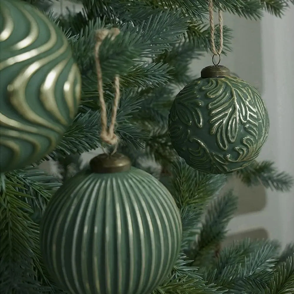 KugelKunst Retro 8cm Bruchfest - 12 Stück Ø8 cm Wiederverwendbar