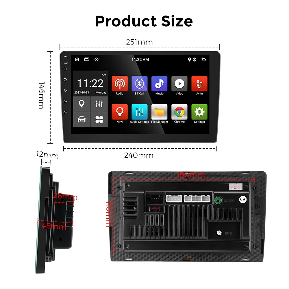 Android 13 Autoradio CarPlay 2025