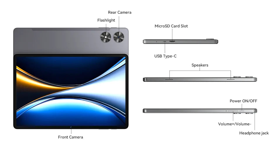 Tabletă SVITOO 11 inch cu Android Widevine L1 - 128GB 8000mAh