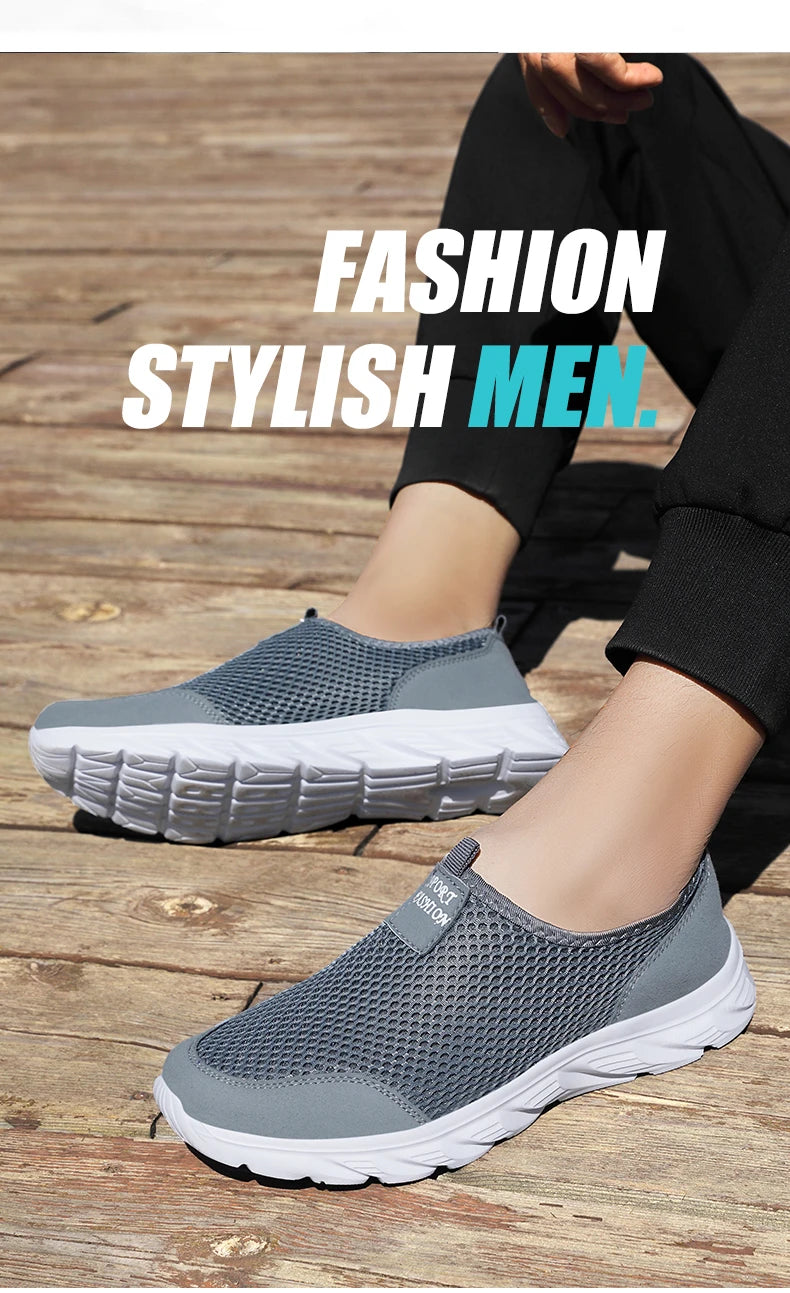 Men's Sneakers Breathable Men Casual Shoes Outdoor Male Slip On Loafers Walking Sneakers Tennis For Men