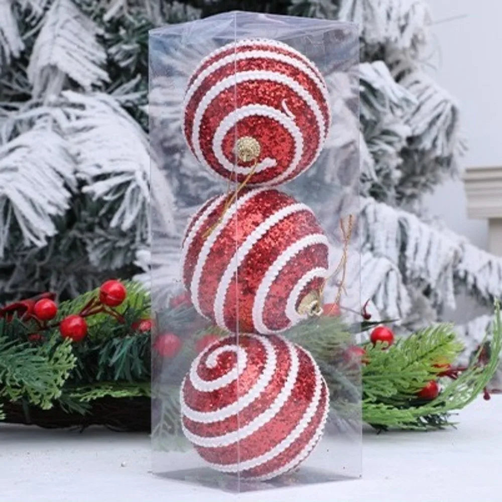 KugelGlanz Schaumstoffkugeln Glitzer - 2er Set, Durchmesser 8 cm