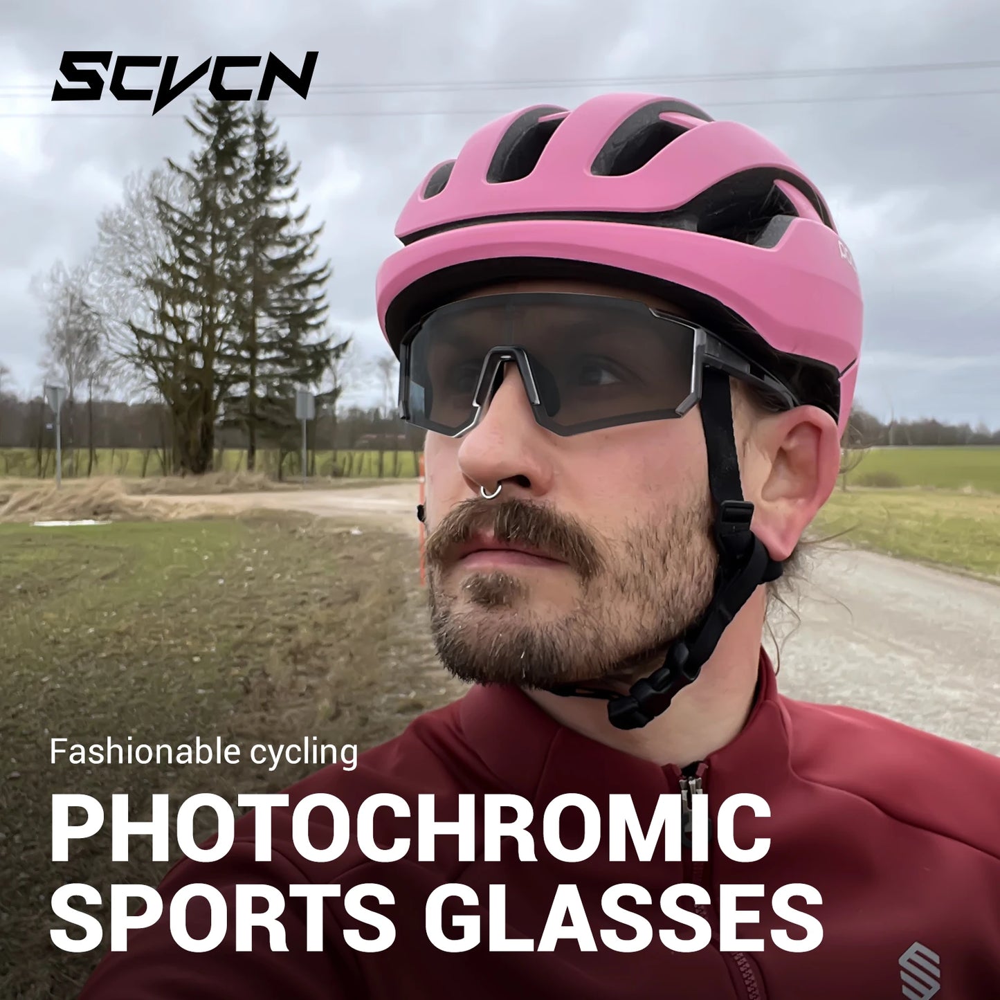 SCVCN S1412 Photochrome Sonnenbrille - 145mm/55mm PC