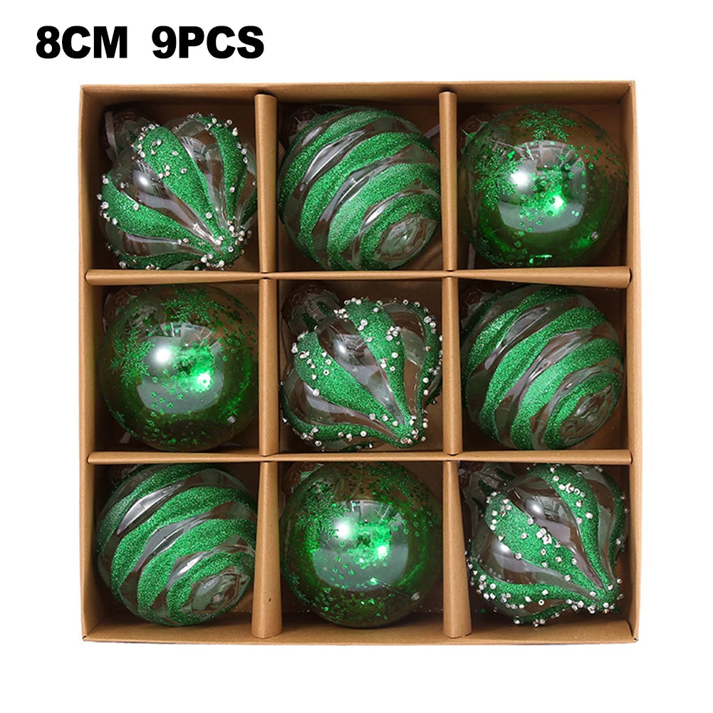 Choice Weihnachtskugeln Bruchsicher - Inhalt 9 Stk, Durchmesser 6 cm