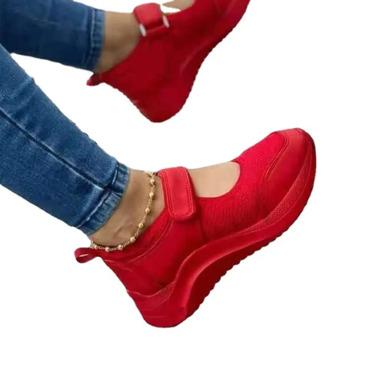 Keilschuhe 2025: YBQJOO 2022 New Casual Classic Wedge Shoes Women - Summer Fashion Elegant Platform Sneakers Female Comfortable Walking Shoes Ladies Collection