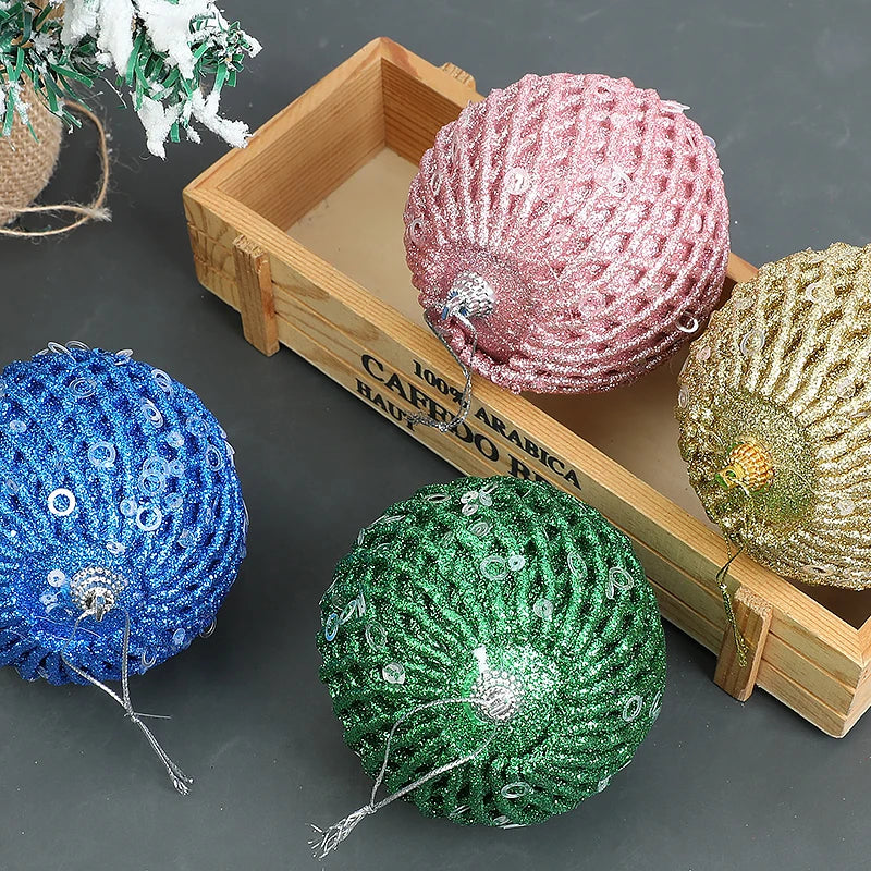 Jinghaohappy Christbaumkugeln - 12 Stück Kunststoff 6 Zentimeter