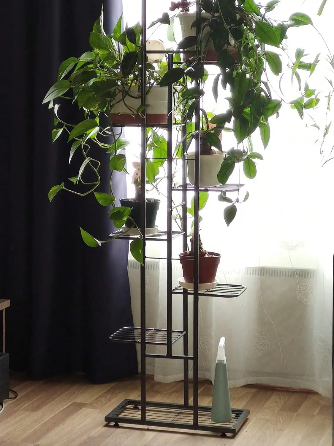 GreenHome Pflanzenständer 8-stufig Innen Außen 9 Töpfe