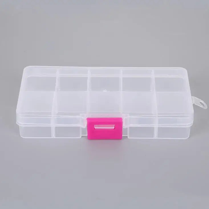 Plastik Schmuck Boxen Plastik Werkzeug Box Verstellbar Handwerk Organizer Lagerung Perlen Armband Schmuck Boxen Verpackung Großhandel