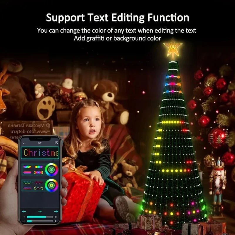 RTONTR Weihnachtsstern LED Smart RGB - Länge 5 m, 60 lm