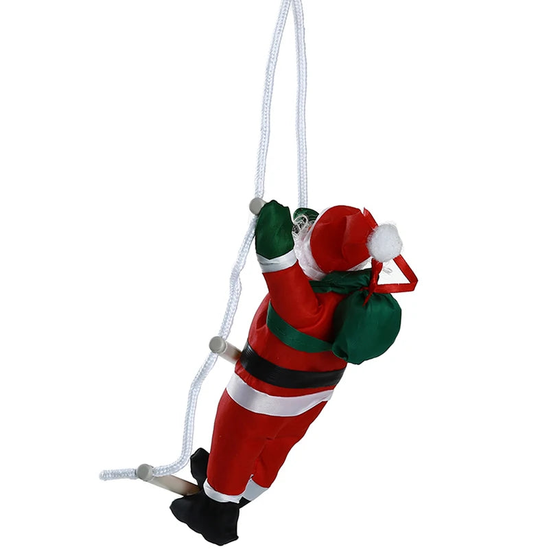 Beeinch Weihnachtsmann-Kletteranhänger - Größe 12 cm Kunststoff Seillänge 20 cm