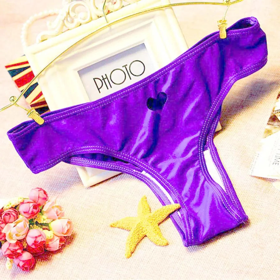 COZOK Bikini-Höschen 2025 - Brazilian Tanga Bottom in Weiß & Schwarz