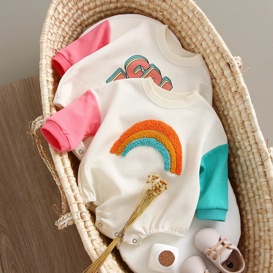Jiangsu Bodysuit Stickerei O-Neck - Größe 0-12M Baumwolle