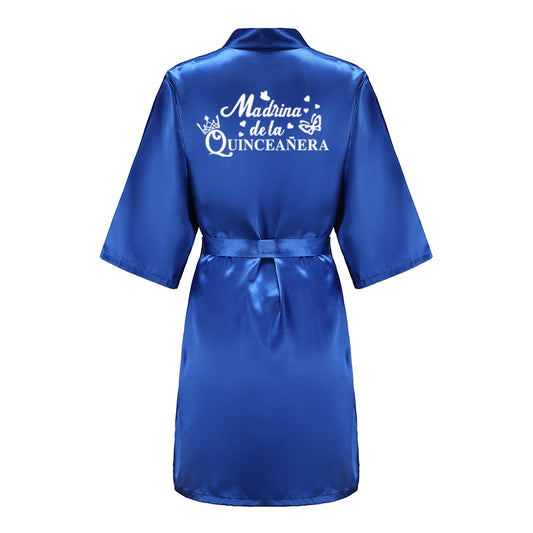 Velenta Quinceanera-Robe Größe M Knie-Länge Polyester