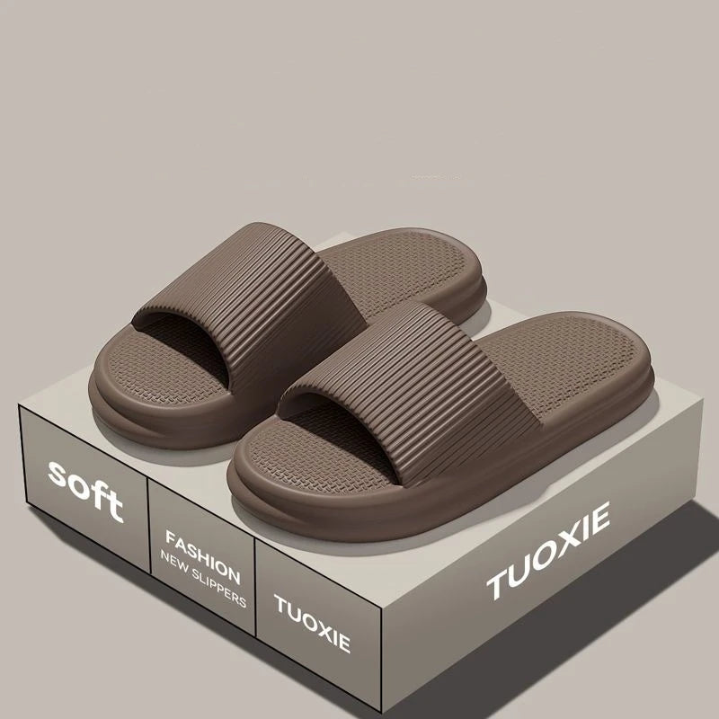 Frauen Sommer Prägnant EVA Hausschuhe Männer Weich Heim Slides Paare Badezimmer Rutschfest Sandalen Erwachsene Komfortabel Outdoor Strand Schuhe