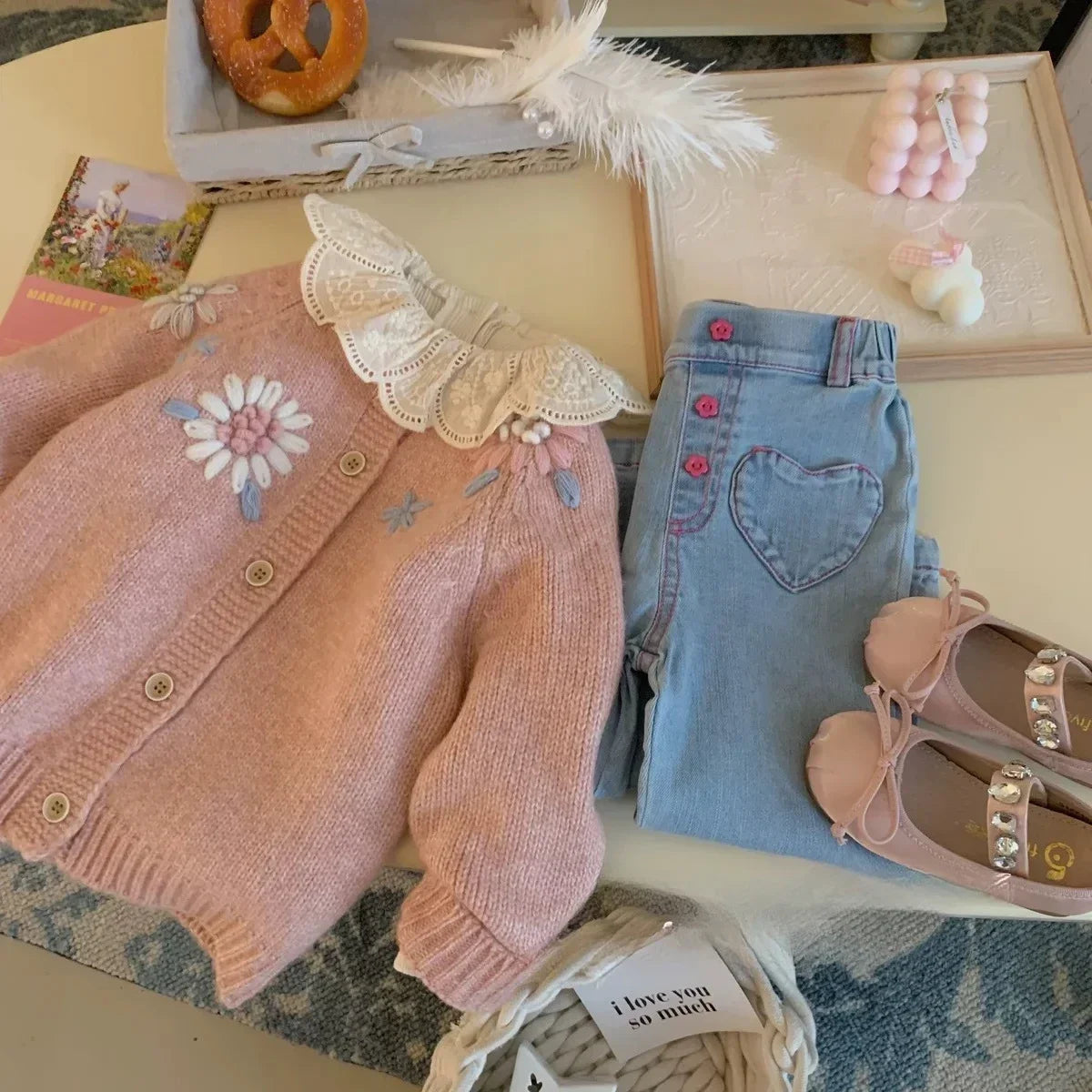 CZ4746 Strickcardigan - Größe 3-6 Jahre, Material Baumwolle/Polyester