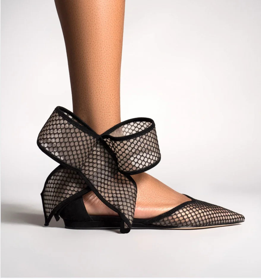 Bella Nova Atmungsaktiv Mesh Pumps - Spitze Zehen Größe 44