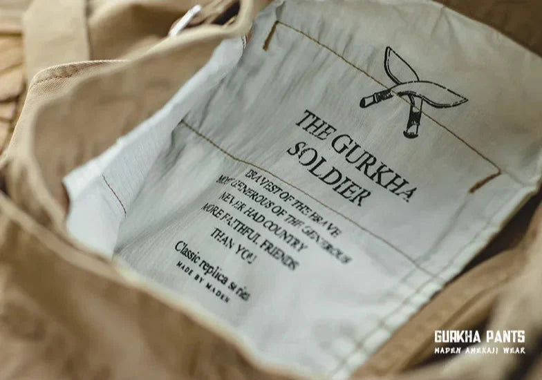 maden adjustable high waist khaki cargo pants vintage style for men