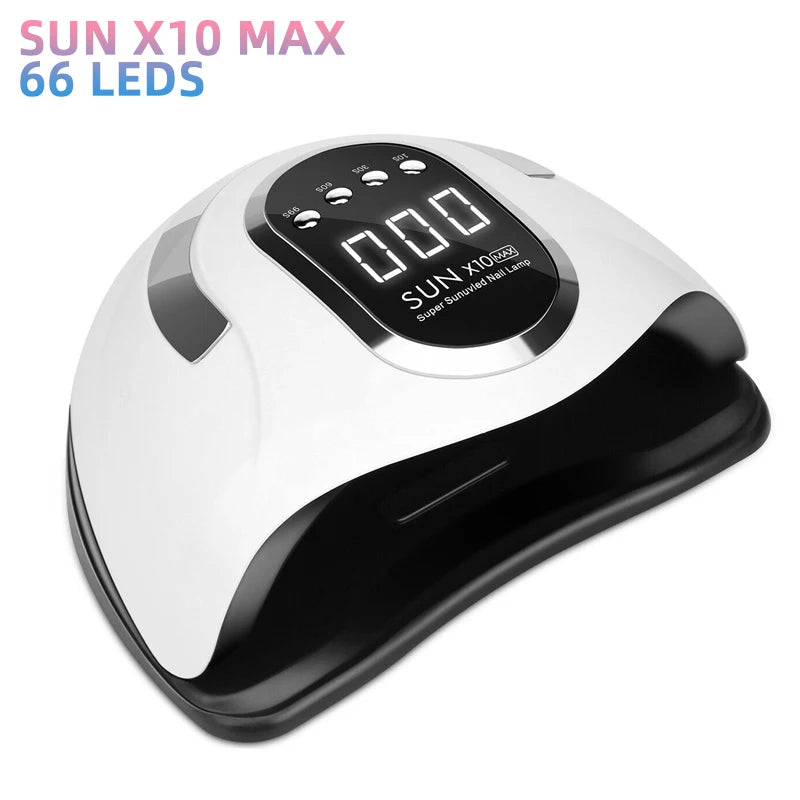 SUN X12 MAX UV LED Nail Lamp For Manicure 66 Led UV Lamp For Nails Gel Polish Dryer With Smart Sensor Professional Salon Tool