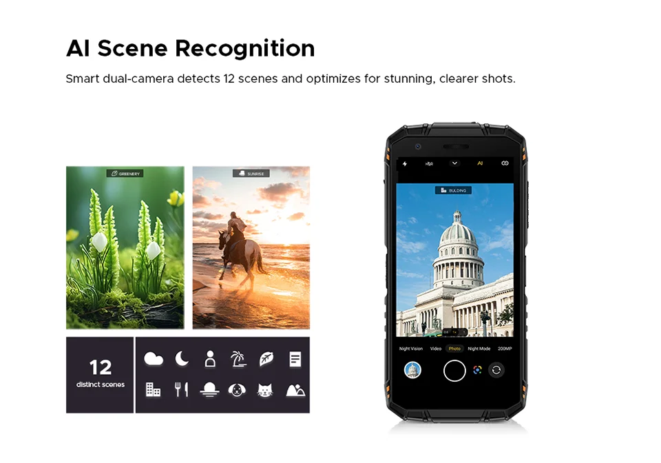 DOOGEE Fire 3 Ultra Robustes Telefon - Kapazität 8350mAh 18W 5,5 Zoll