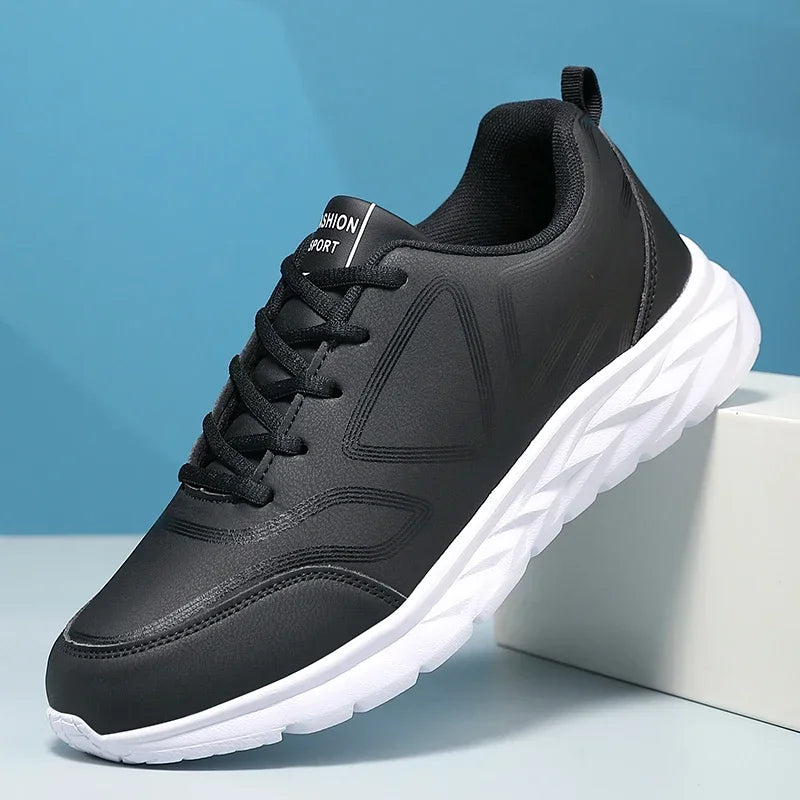 Sneakers Men Casual Shoes Comfotable Lightweight 2025 New Men High Quality Running Shoes Outdoor Waterproof Leather Sport Shoes