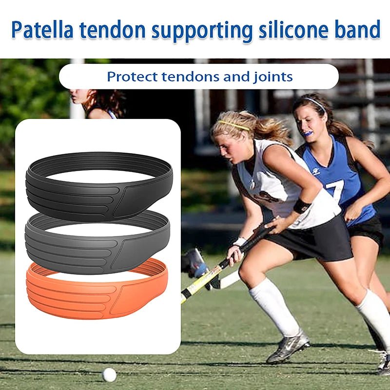 Kniebandage 2025: Jiauting New Patella Strap Knee Brace Silica Gel - Patella Belt Elastic Protection Kneecap Running Sports Fitness Basketball Strong Support Collection