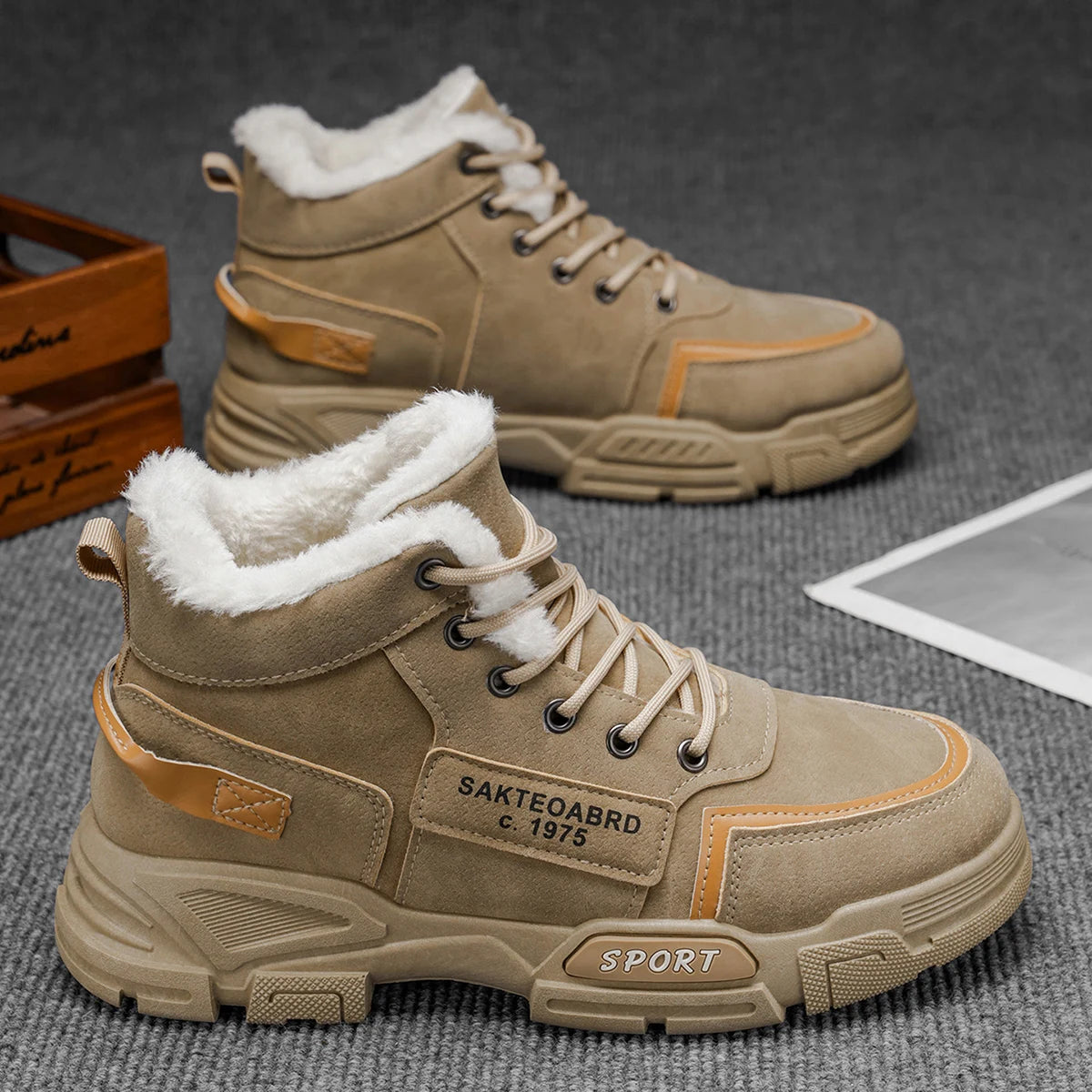 Cizme de zăpadă Choice: Căptușeală călduroasă - Impermeabilă, partea superioară din PU, talpă din PVC