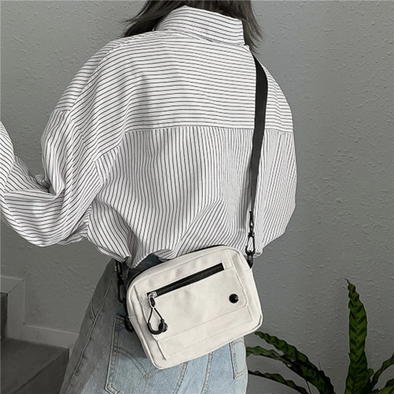 Umhängetasche 2025: Canvas Casual Versatile Fashion - Large Capacity Mobile Phone Coin Purse Women Collection