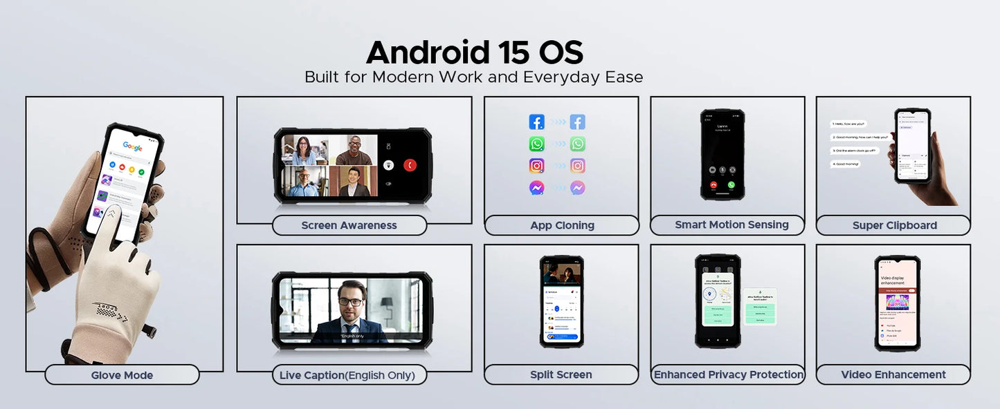DOOGEE Fire 5 Outdoor-Smartphone - 13000mAh Akku, 6,6 Zoll Display, 12GB RAM