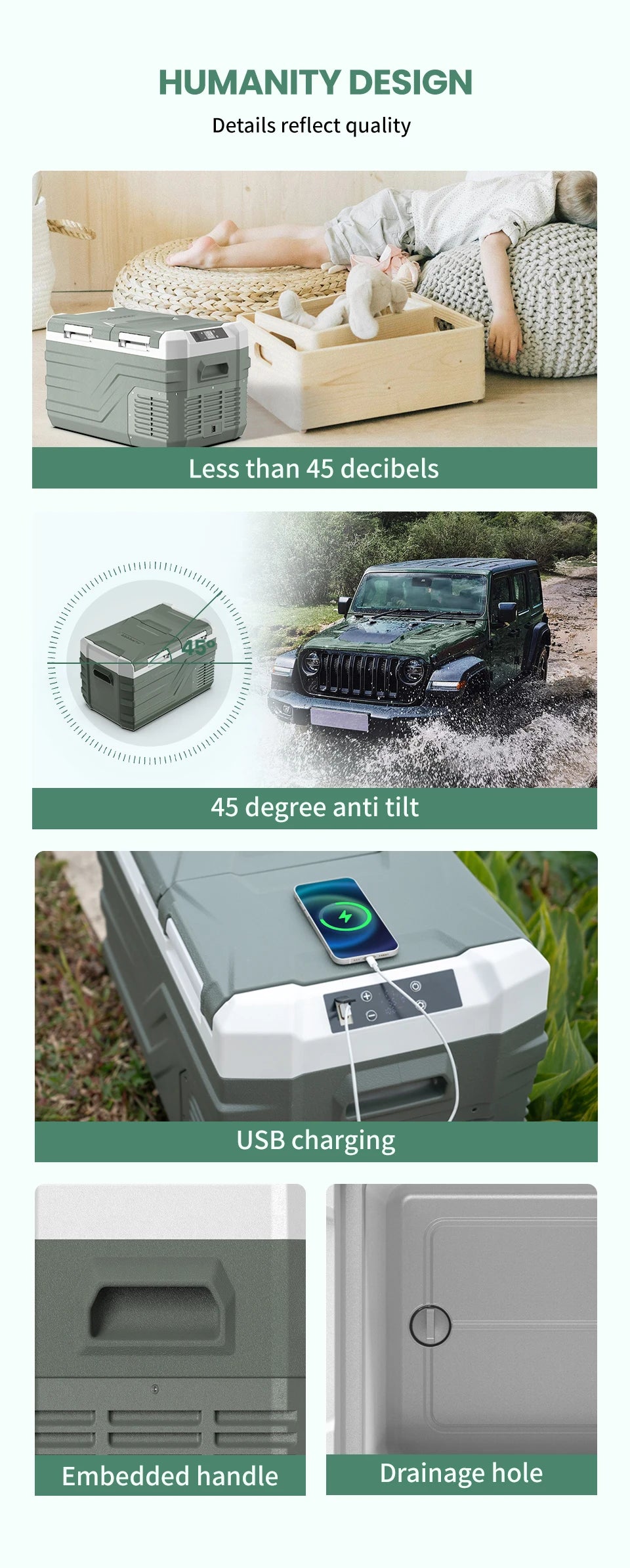 Alpicool NLS 20L 30L 40L Car Refrigerator Mini Fridge Freezer 12V Portable Compressor Cooler 12/24V DC 100-240V AC for Camping