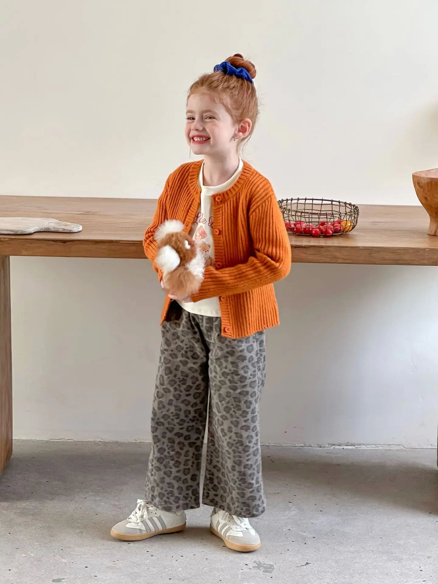 KoreanGirls Cardigan Stripe Design - Baumwollmischung Größe 3-6Y Reguläre Passform