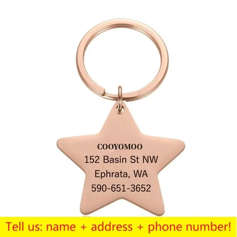 Haustier-ID-Tag 2025: Personalized-Engraved Anti-Lost - Pet Safety Collection