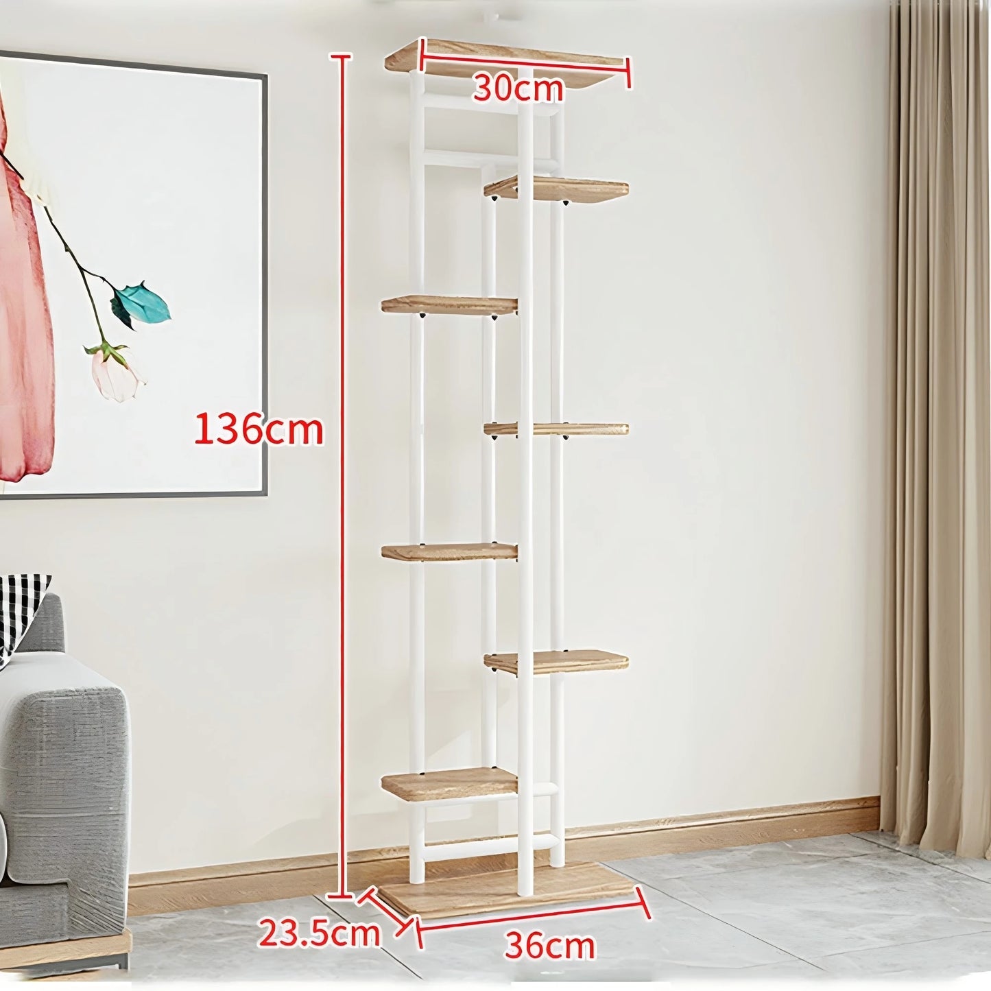 TWISTER.CK Pflanzenständer Metall Mehrstufig Eckdesign