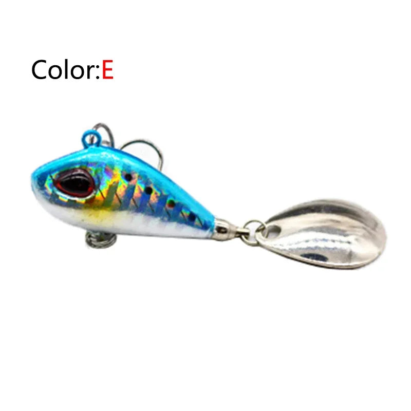 OUTKIT Neuer Metall Mini VIB Mit Löffel Angelköder 6g10g17g25g 2cm Angel Tackle Pin Crankbait Vibration Spinner Sinkend Köder