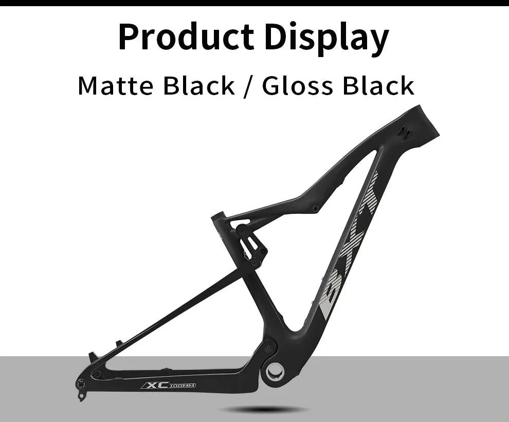 BXT 29er Carbon Suspension Rahmen - 100mm Federweg 148x12