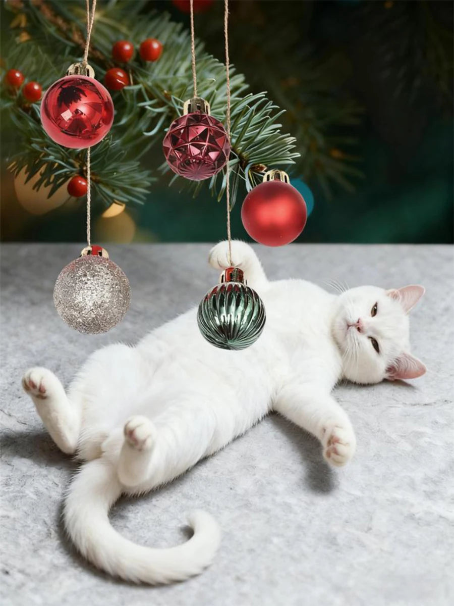 3CM Weihnachtskugeln Glänzend - Ø3 cm, 30 Stück, Weihnachtsdeko