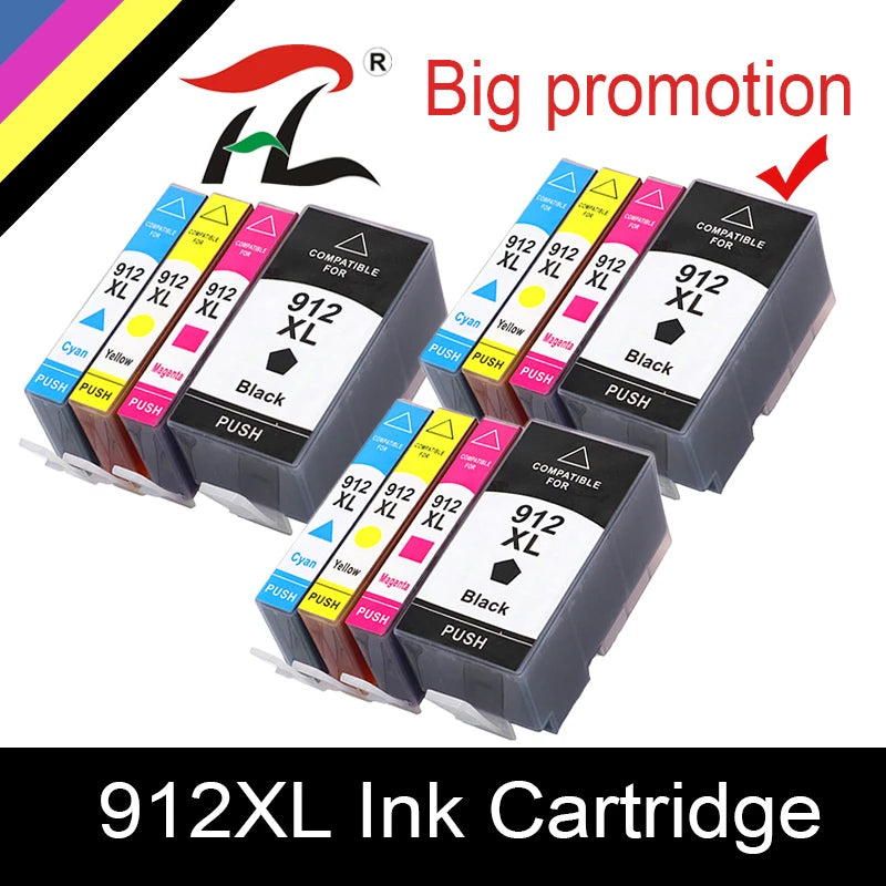Tintenpatrone 2025: 912 XL 912XL 917XL Ink Cartridge Premium Color Compatible - Printer Ink Cartridge HP OfficeJet 8010 8012 8015 8020 8025 Collection