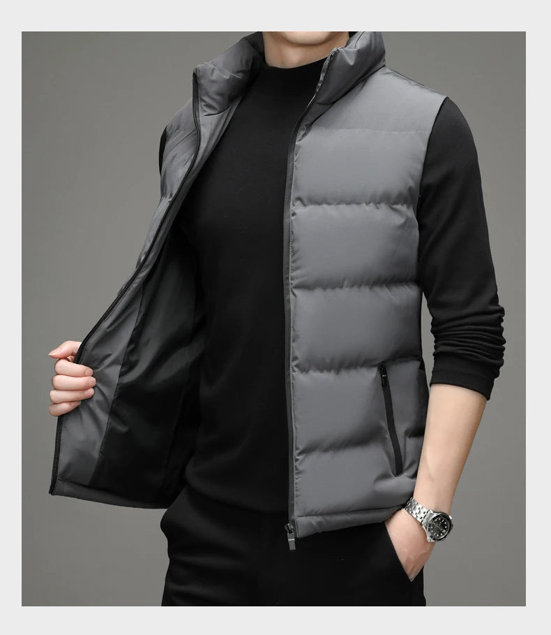 CN Fujian Daunenweste Standkragen Winddicht - Füllung Daunen/Baumwolle, Größe M, Wärmeleistung Hoch