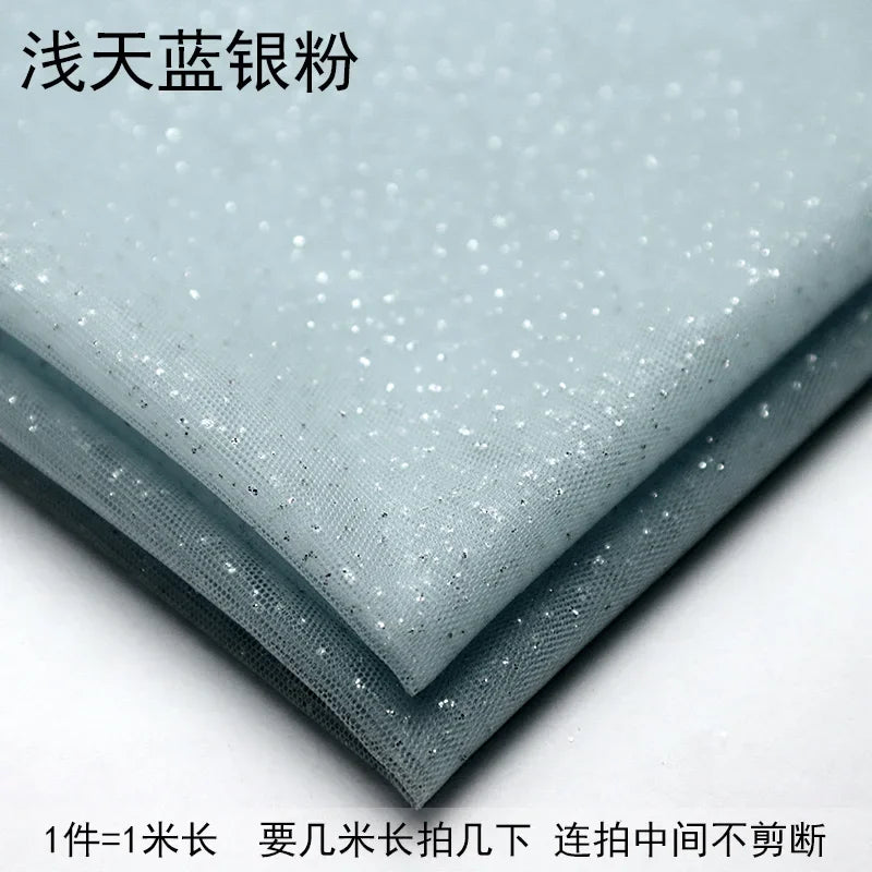 TüllPro Glitzer-Tüll - Chiffon Polyester 160cm Reißfest