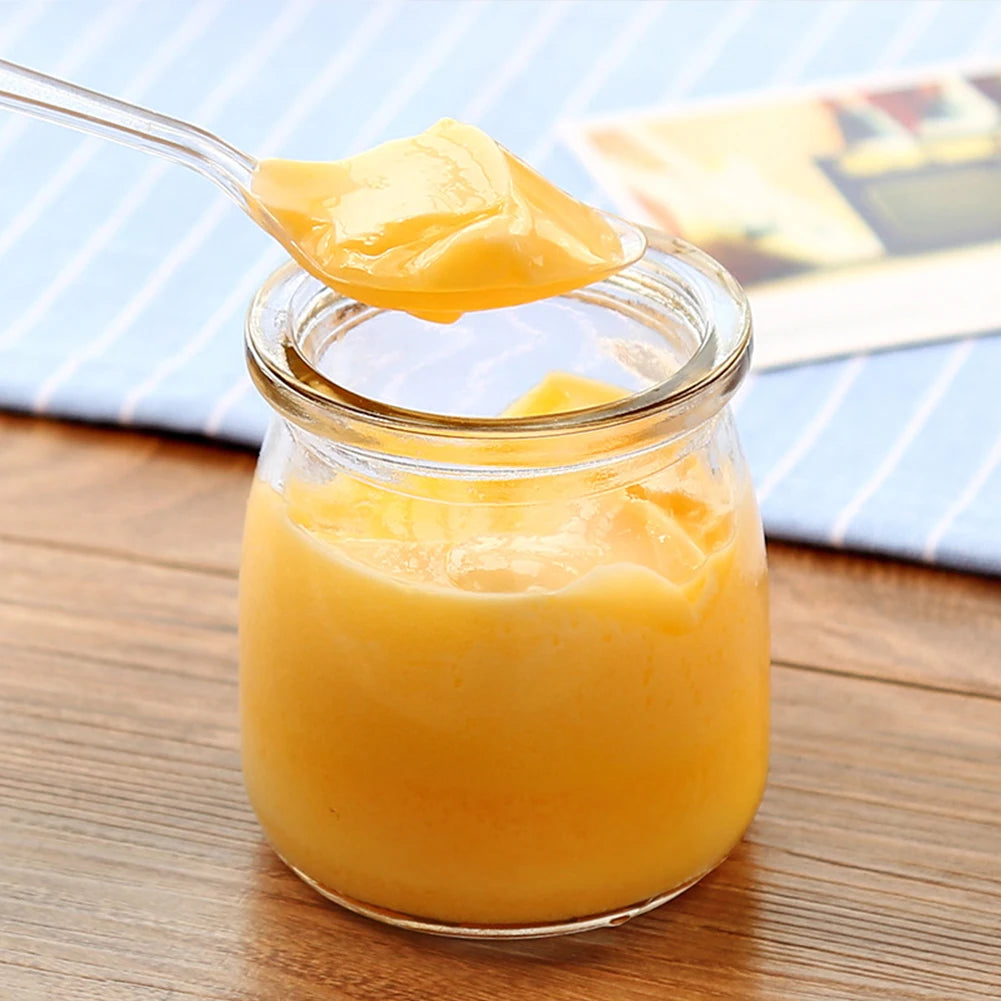 Glass Jar, Mini Yogurt Pudding Bottle, Milk Jelly Baking Pot, Home Food Storage Container, Heat-Resistant, 100ml, 200ml, 5Pcs