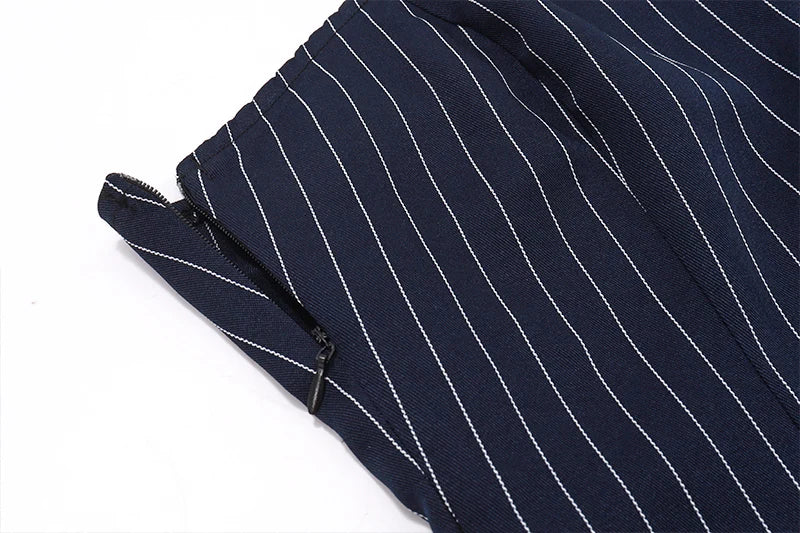 WhereMery Korean Women Fashion A-line Dress Y2K Sleeveless Slash-neck Pleated Stripe Dresses Spring Summer Elegant Slim Vestidos