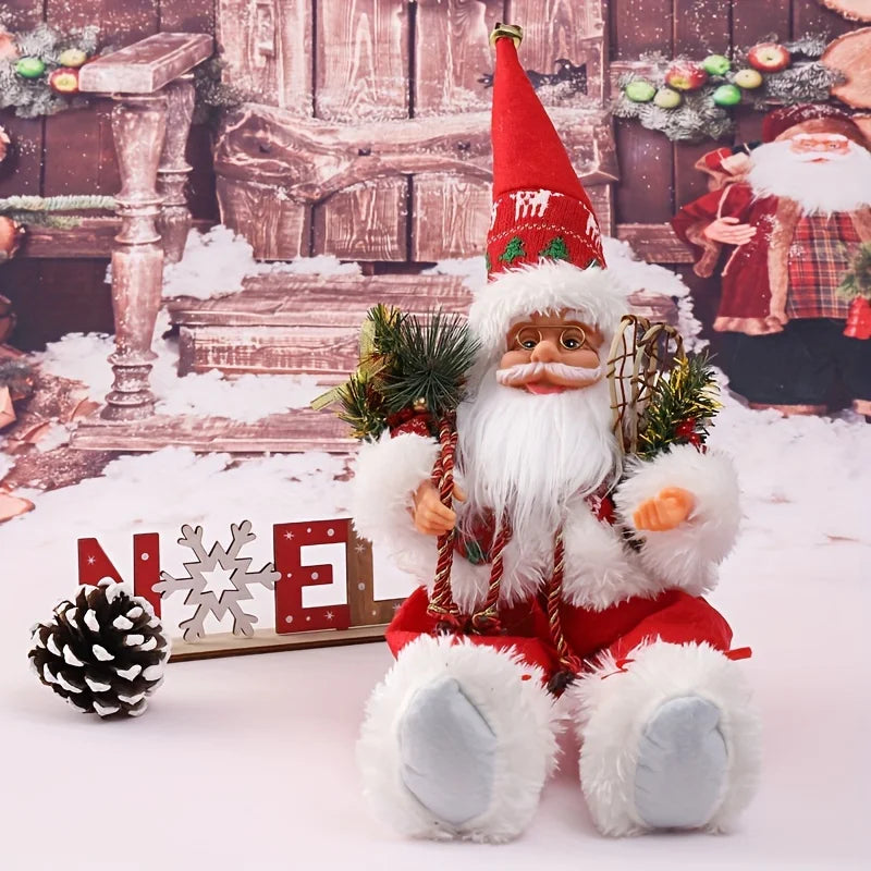 Choice Santa Sitzfigur Innen/Außen - Größe 25 cm, Material Blending