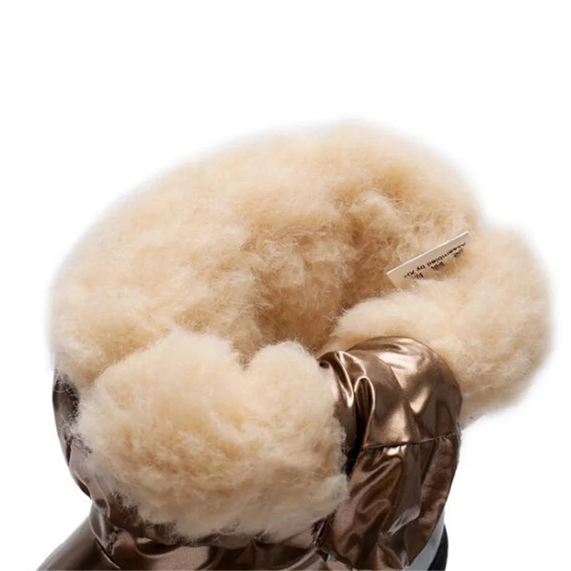 Kinder-Schneestiefel, 2025, Herbst-Winter-Wolle, warm halten, Kinderstiefel, Marke, modisch, wasserdicht, rutschfest, Baumwollschuhe für Mädchen und Jungen