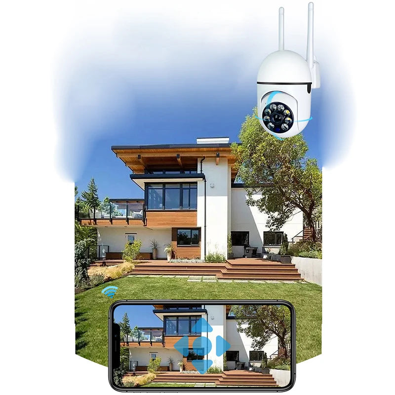 Überwachungskamera 2025: 3MP WiFi Camera Home PTZ IP - Color Night Audio Wireless Surveillance Auto Tracking Collection