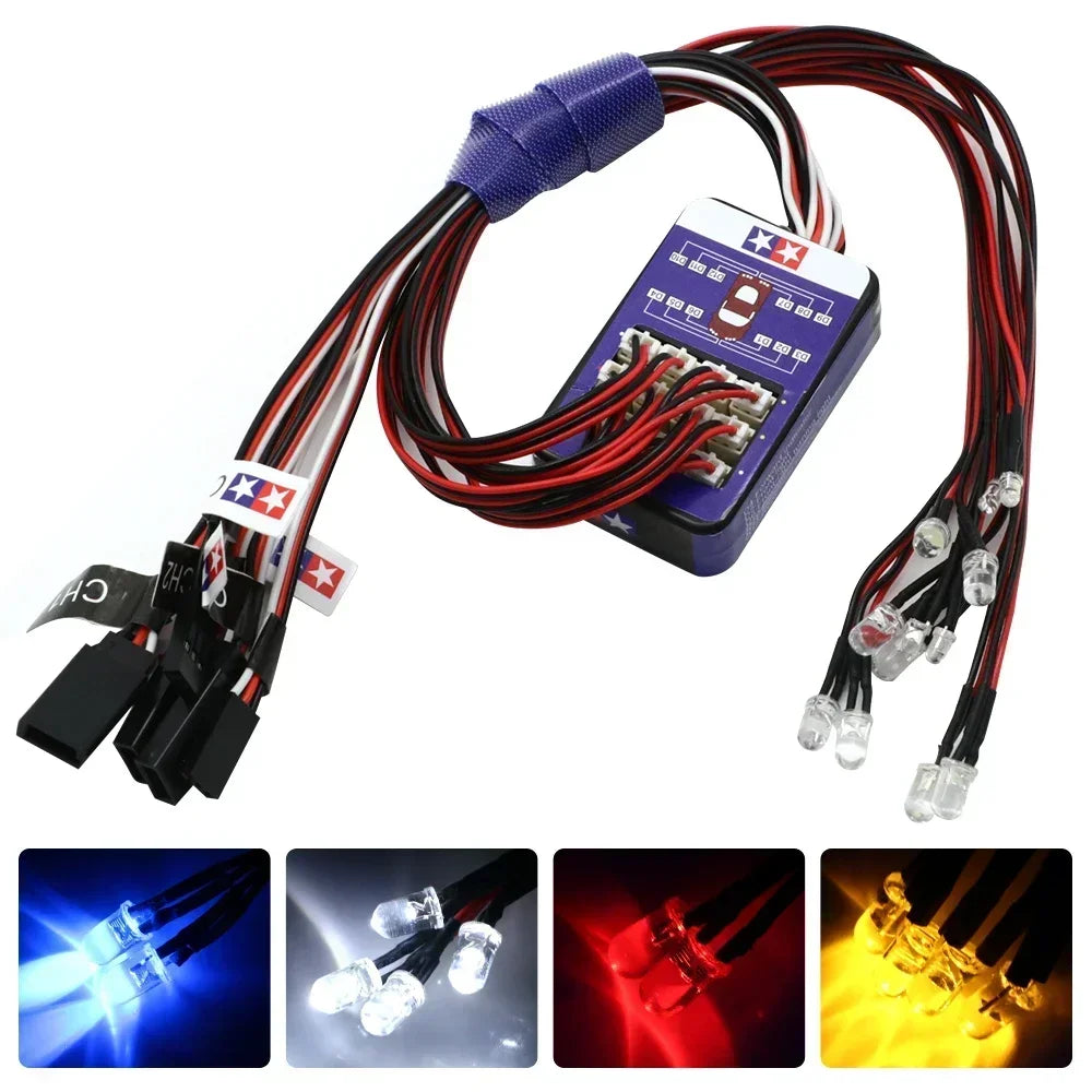 TAMIYA professional remote control model car lamp group rc car lamp simulation linkage third channel controllable turn signal