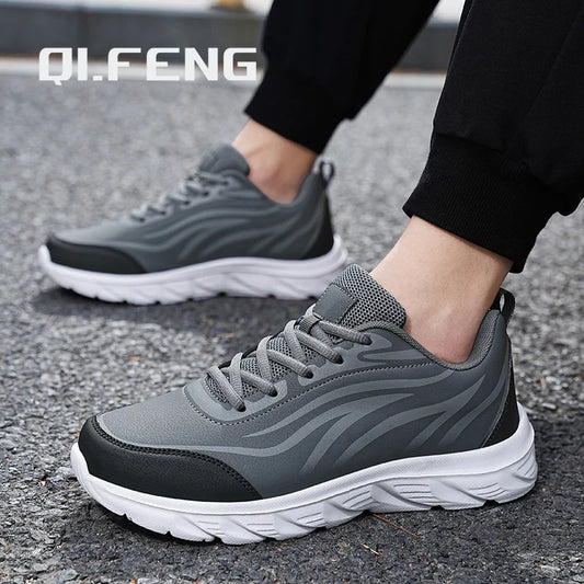 Sneakers Men Summer Trendy Light Weight Fashion Sport Footwear Boys Winter Running Mens Casual Shoes Walking Shoes All Black