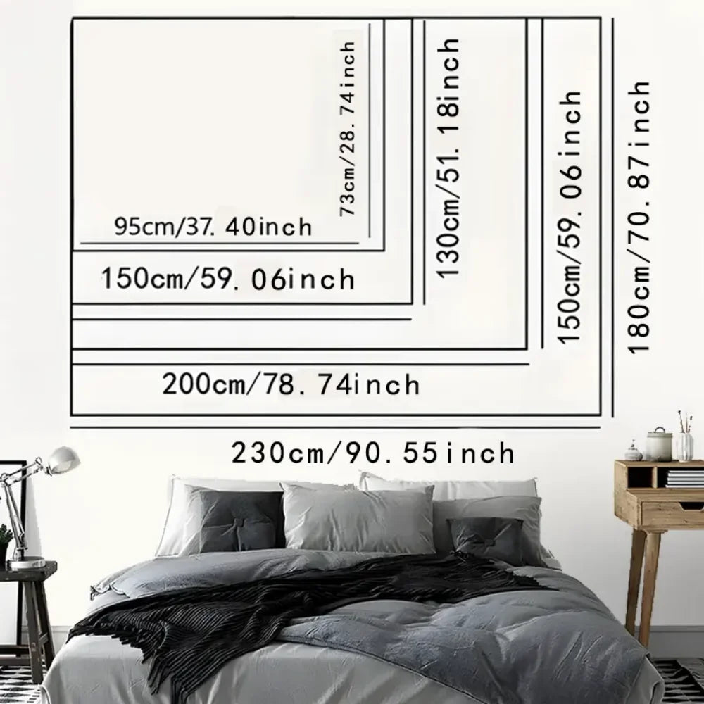 VIKAMA Christmas Tapestry Santa Claus Living Room Decorative Painting Banner Holiday Home & Office Wall Hanging