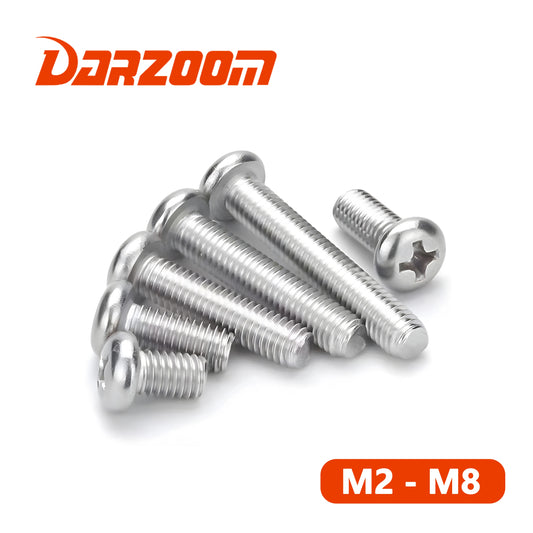 DIY Supplies Kreuz Schrauben Edelstahl - M2 M8 3-100mm