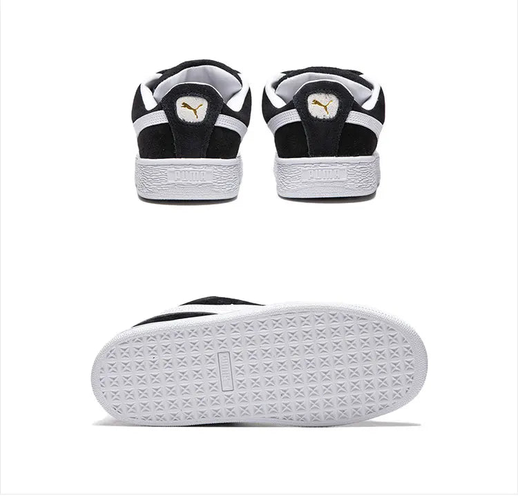 Teniși Puma Black Suede XL - Parte superioară din piele, talpă exterioară din cauciuc, unisex, mărime variabilă